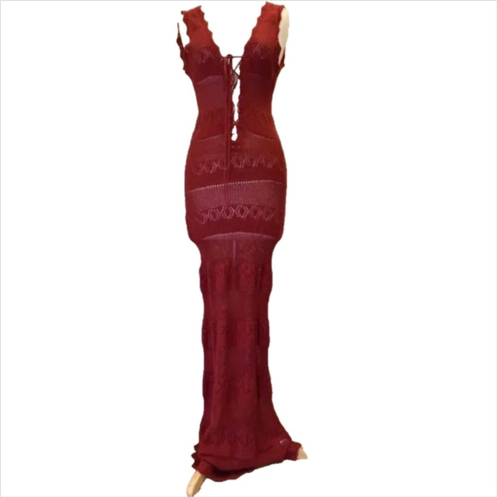 Free People Archival Gialos Crochet Maxi Dress - Picture 4 of 12